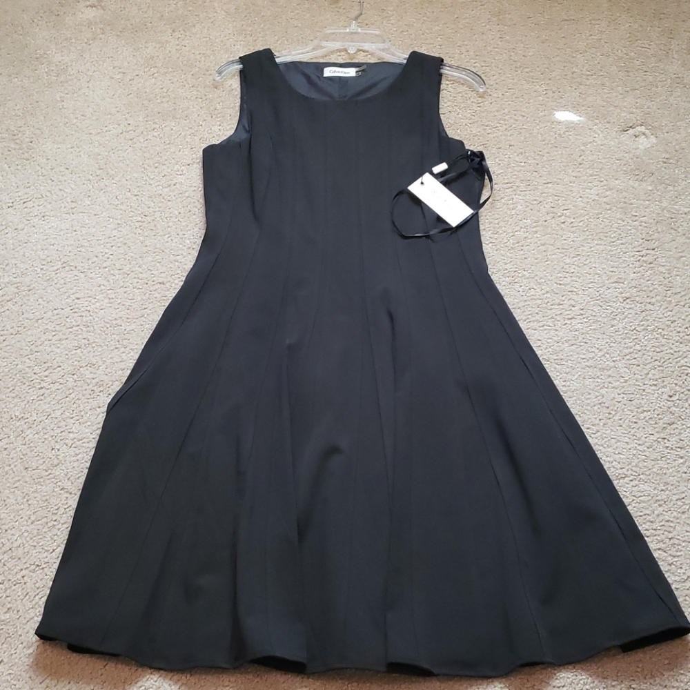 NWT Calvin Klein Women’s 19 Pleated Fit Flare A Line Dress